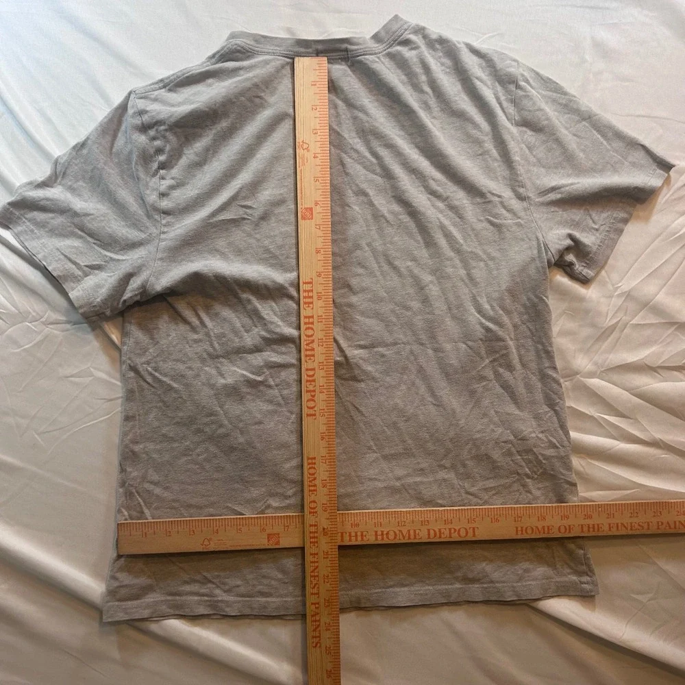 Polo Ralph Lauren Mens XL Gray V-Neck T-Shirt Short Sleeve Pony Logo Tee